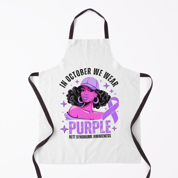 Item preview, In October We Wear Purple Rett Syndrome Awareness designed and sold by tigger shop.