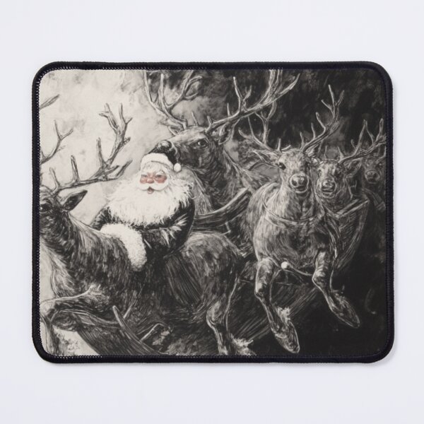 Item preview, Christmas is here - Reindeer pulling the sleigh designed and sold by liana campbell.