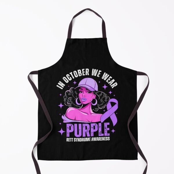 Item preview, In October We Wear Purple Rett Syndrome Awareness designed and sold by tigger shop.