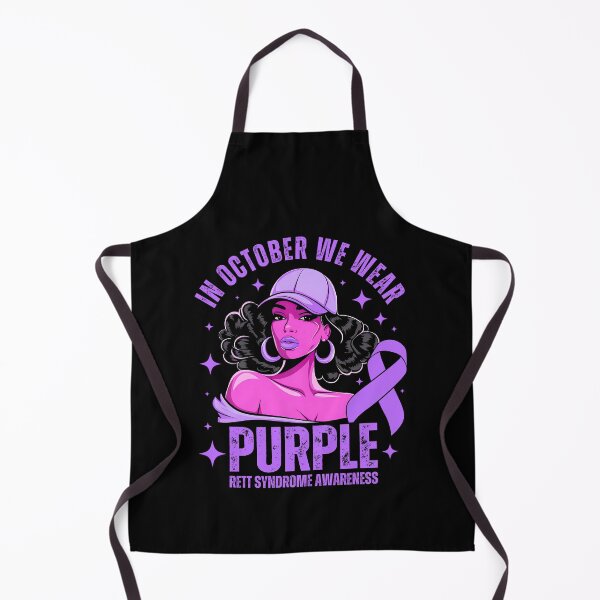 Item preview, In October We Wear Purple Rett Syndrome Awareness designed and sold by tigger shop.