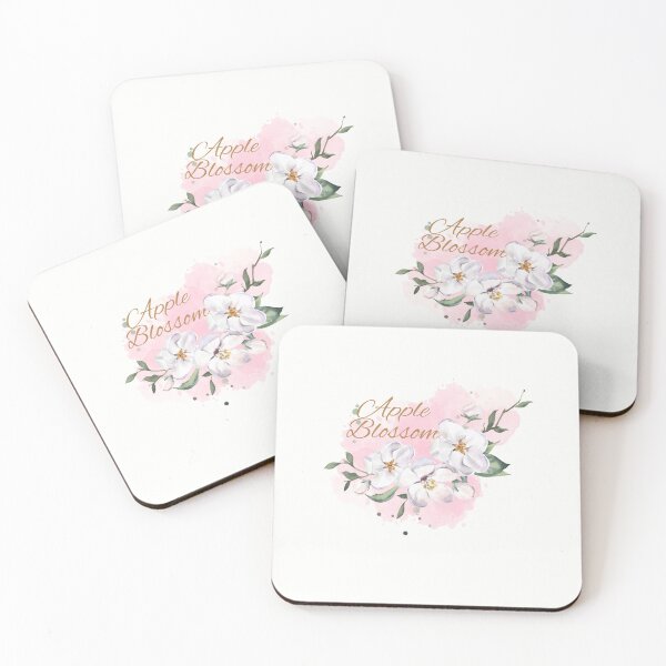 Artikelvorschau, Arkansas State Apfelblüten-Blumen-Aquarell-klassisches T-Shirt Sticker entworfen und verkauft von ThinkNature!.