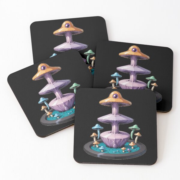 Item preview, Trippy Witchy crystal Magic Mushrooms Alter Witch designed and sold by Arcane  Adorable.