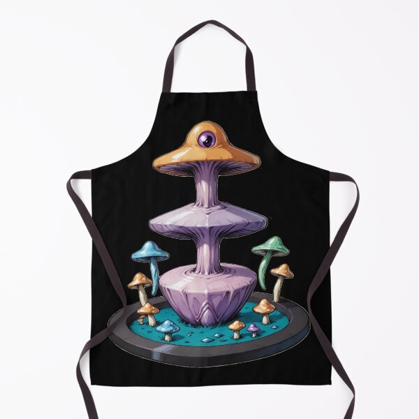 Item preview, Trippy Witchy crystal Magic Mushrooms Alter Witch designed and sold by Arcane Adorable.