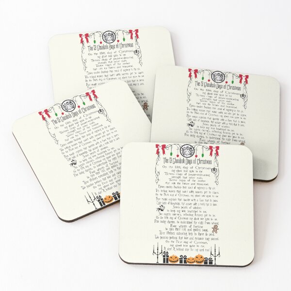 Item preview, The 13 Ghoulish Days of Christmas OffWhite designed and sold by TheCaliGirls.