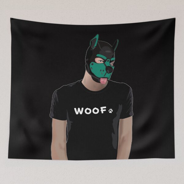Item preview, Woof – Pup Play (Green) designed and sold by Steve Anderssen.