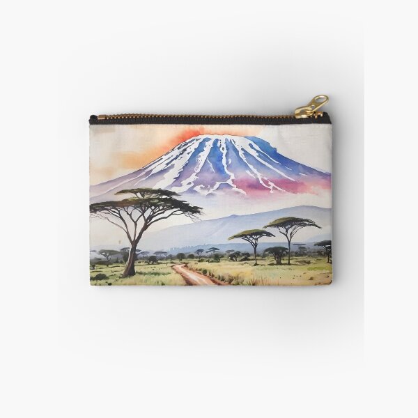 Item preview, Mount Kilimanjaro Watercolor designed and sold by Magnolia Valley Art.