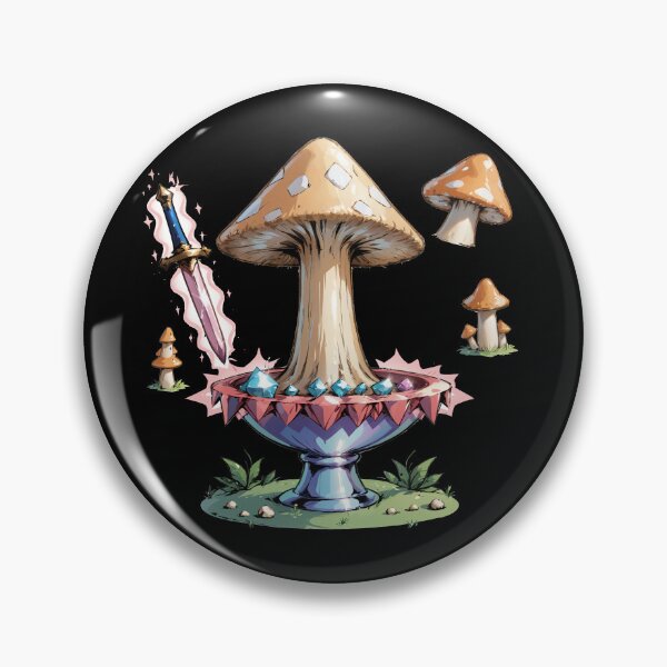 Item preview, Trippy Witchy crystal Magic Mushrooms Alter Sword designed and sold by Arcane  Adorable.