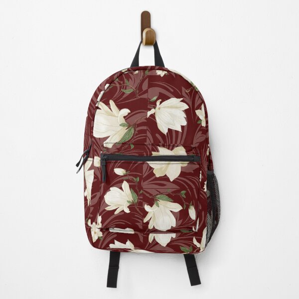 Item preview, Magnolias on Burgundy Background designed and sold by TurquoiseBird.