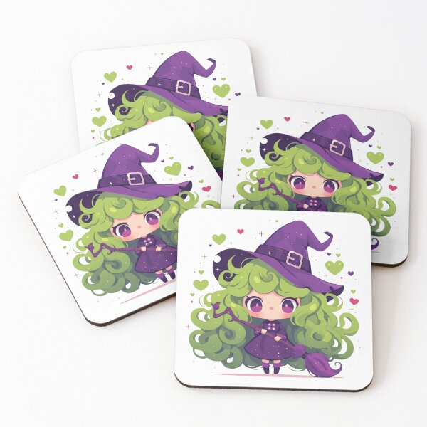 Item preview, Kawaii green witch designed and sold by MendaciousMina.