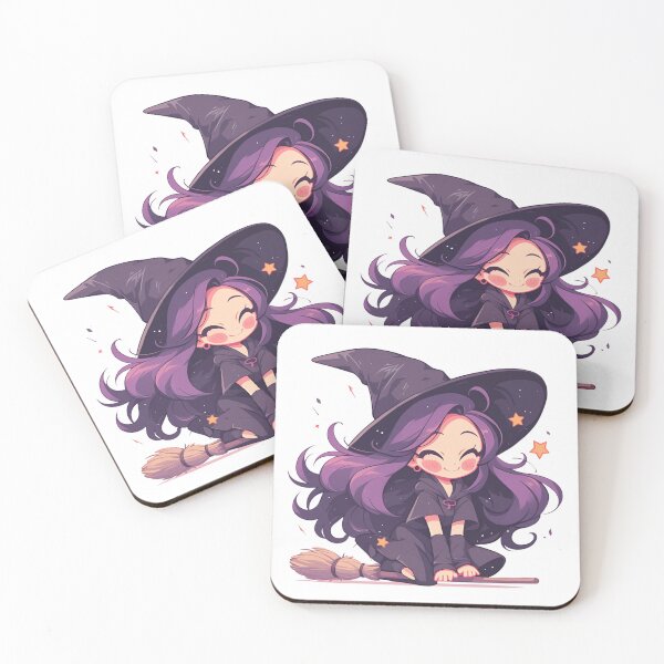 Item preview, Kawaii purple witch designed and sold by MendaciousMina.