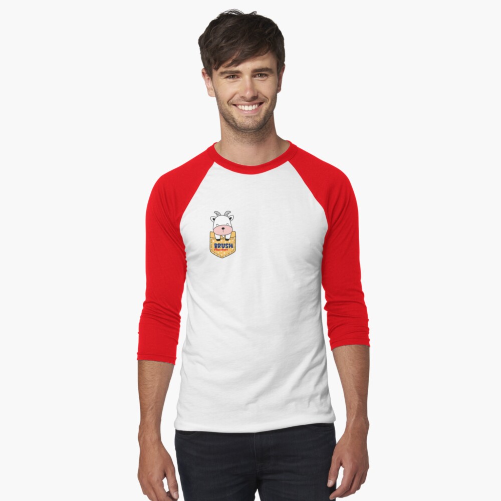 Item preview, Baseball ¾ Sleeve T-Shirt designed and sold by BrushMunchers.