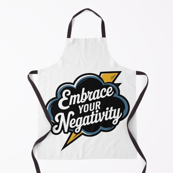 Item preview, Embrace your negativity funny logo with lightning and dark cloud in background designed and sold by clon-dot-net.