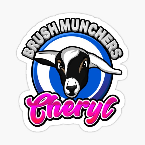 Brush Munchers - Cheryl the Goat Sticker