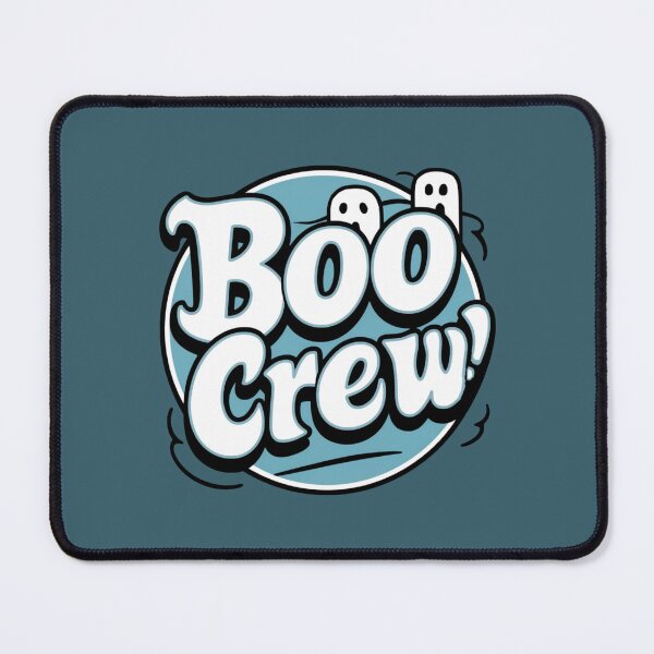 Item preview, Boo Crew Ghosts Slogan – White and Blue Ghost Halloween Design designed and sold by Claw Prod Co.