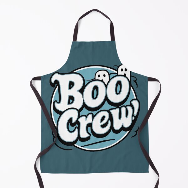 Item preview, Boo Crew Ghosts Slogan – White and Blue Ghost Halloween Design designed and sold by Claw Prod Co.