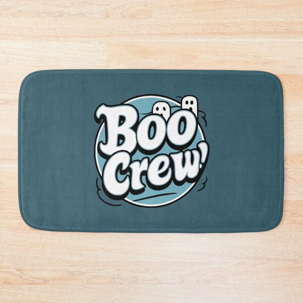 Item preview, Boo Crew Ghosts Slogan – White and Blue Ghost Halloween Design designed and sold by Claw Prod Co.