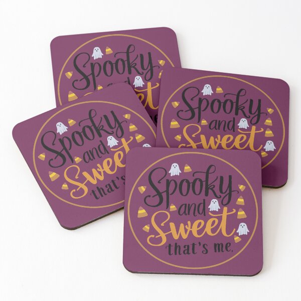 Item preview, Spooky and Sweet - Ghosts and Candy Corn Halloween Slogan designed and sold by Claw Prod Co.