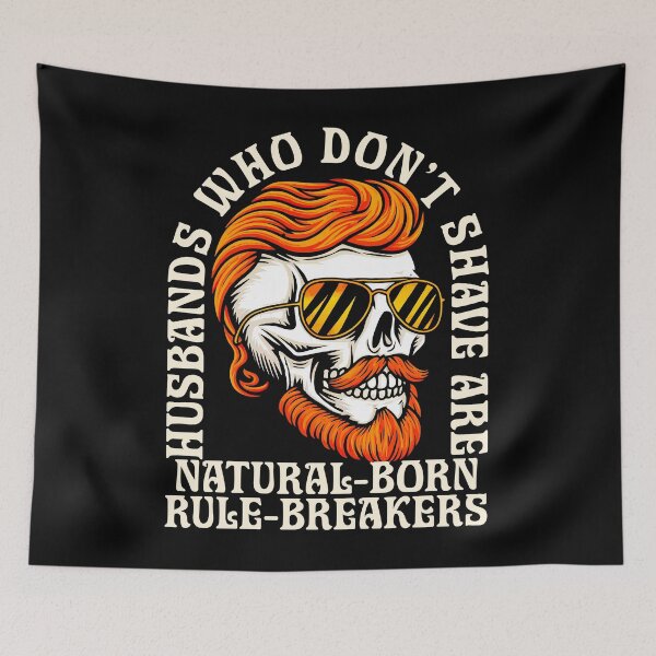 Item preview, Bearded Rule-Breaker Skull designed and sold by Maria Garcia.