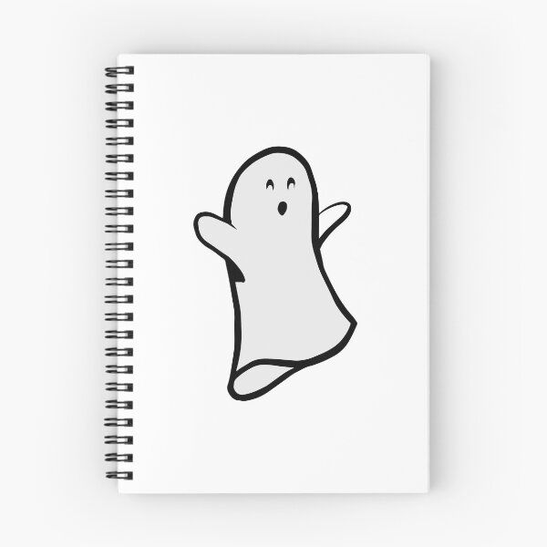Item preview, Happy Cute Ghost Halloween Drawing designed and sold by shaldesign.