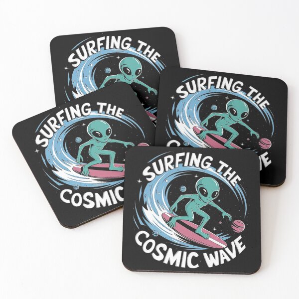 Item preview, Alien Surfing the Cosmic Wave: Space Adventure Design designed and sold by love3617.