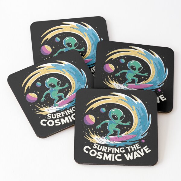 Item preview, Alien Surfing the Cosmic Wave: Space Adventure Design designed and sold by love3617.