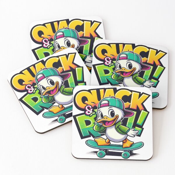 Item preview, Quack & Roll! Cool Skateboarding Duck T-shirt designed and sold by HAFIZ-DP.