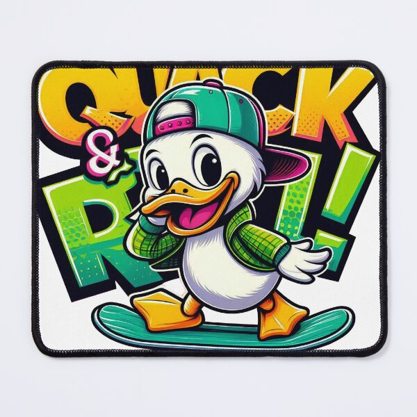 Item preview, Quack & Roll! Cool Skateboarding Duck T-shirt designed and sold by HAFIZ-DP.