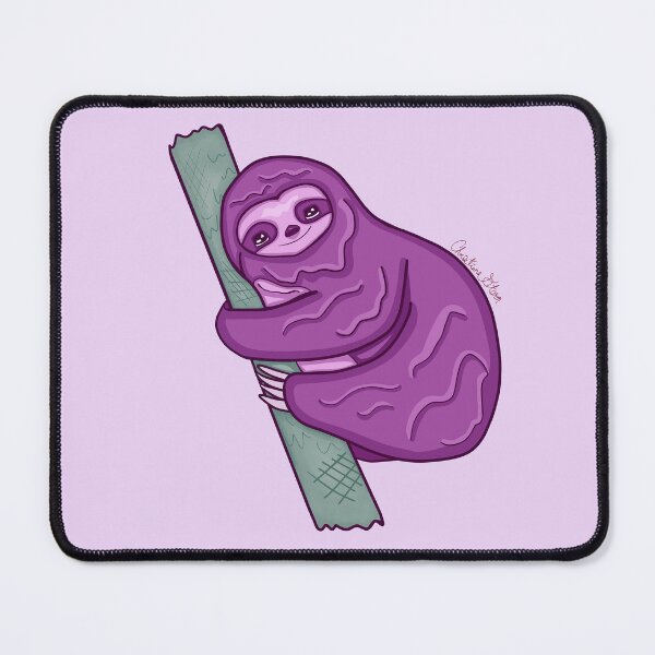 Item preview, Cute Purple Sloth designed and sold by Tres Corda Designs.