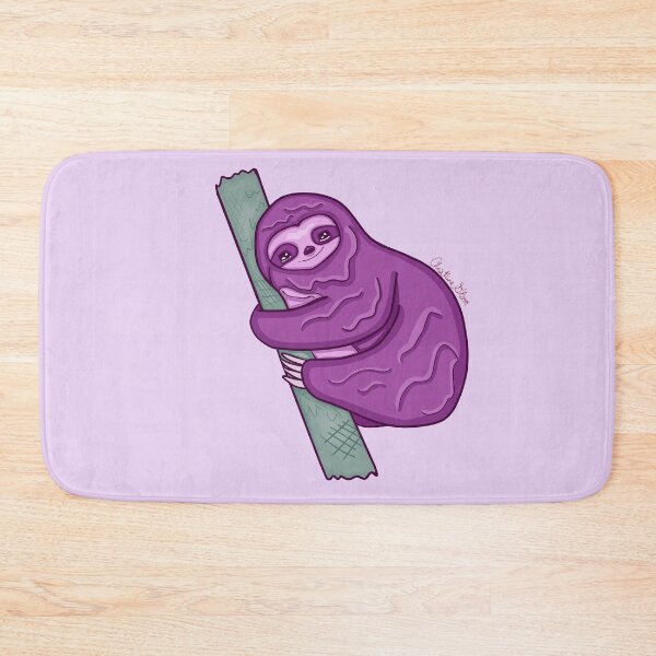 Item preview, Cute Purple Sloth designed and sold by Tres Corda Designs.