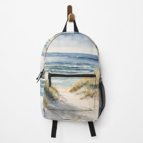 Item preview, Coastal Watercolor Beach Scene Ocean Waterscape designed and sold by SeaStarAlex.