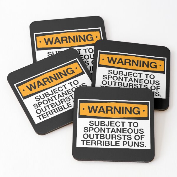 Item preview, Warning! Subject To Spontaneous Outbursts Of Terrible Pun designed and sold by viunziameriza.