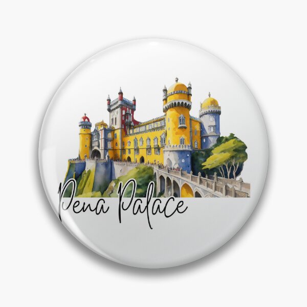 Item preview, Pena Palace Portugal Watercolor designed and sold by Magnolia Valley Art.