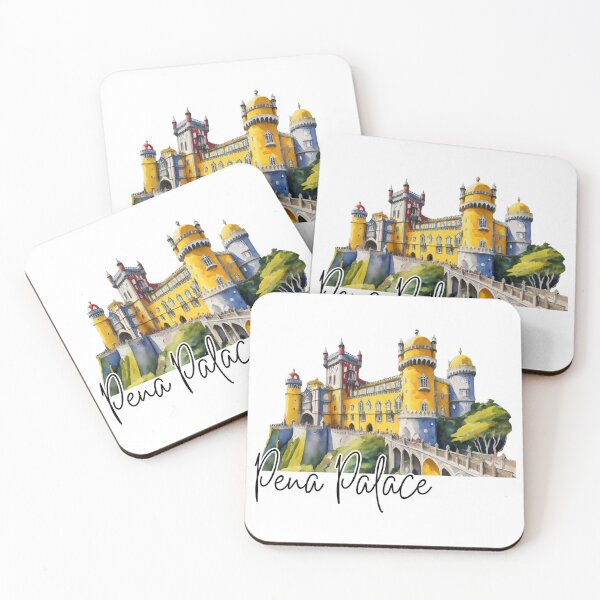 Item preview, Pena Palace Portugal Watercolor designed and sold by Magnolia Valley Art.