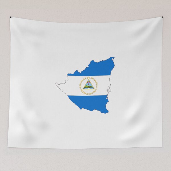 Item preview, nicaragua  flag map designed and sold by tony4urban.