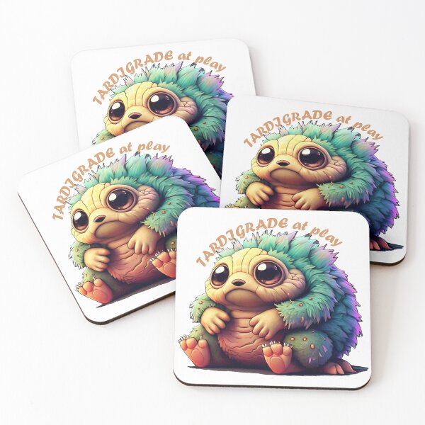 Item preview, Tardigrade at Play - Cute and adorable WaterBear for ScienceArt lovers designed and sold by DesignDen1587.