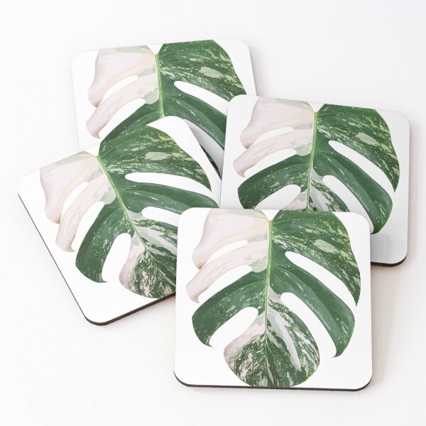 Item preview, Monstera 'albo' Houseplant Leaf designed and sold by CHLOË CREATES.