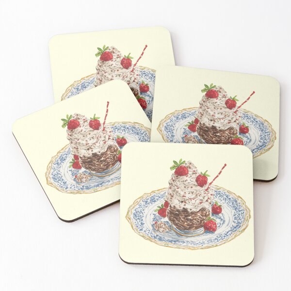 Item preview, Chocolate Mousse Coquette Watercolor Art designed and sold by Magnolia Valley Art.