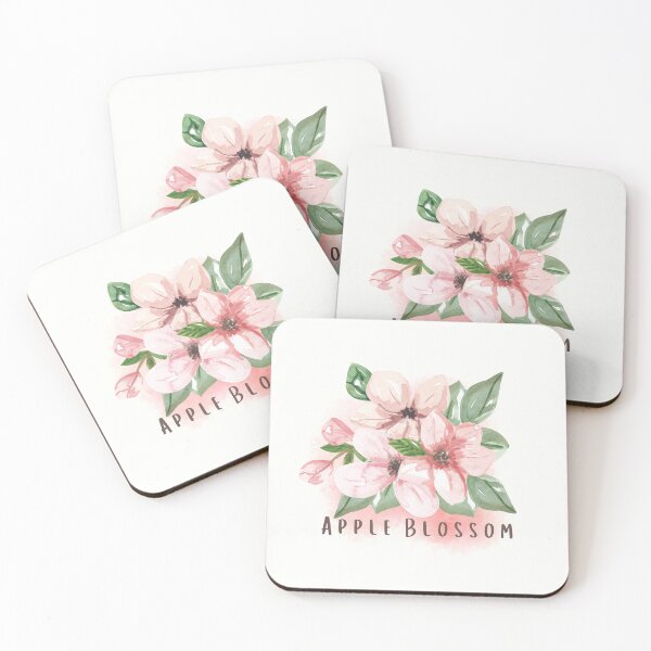 Artikelvorschau, Arkansas State Apfelblüten-Blumen-Aquarell-klassisches T-Shirt Sticker entworfen und verkauft von ThinkNature!.
