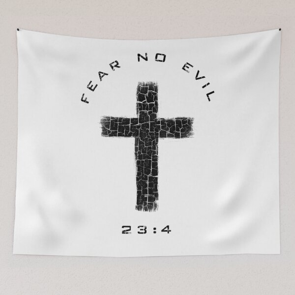Item preview, Fear No Evil - Cross (Black) designed and sold by zingarostudios.