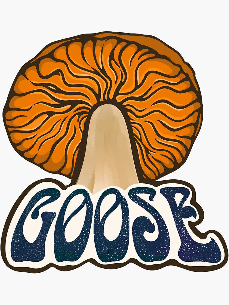 Goose the Band Mushroom Sticker