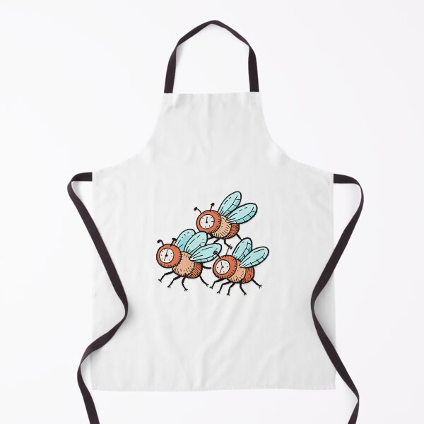Item preview, cute hairy fruit flies all carrying clocks designed and sold by sungat003.