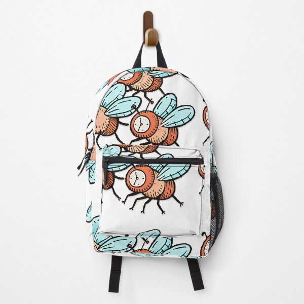 Item preview, cute hairy fruit flies all carrying clocks designed and sold by sungat003.