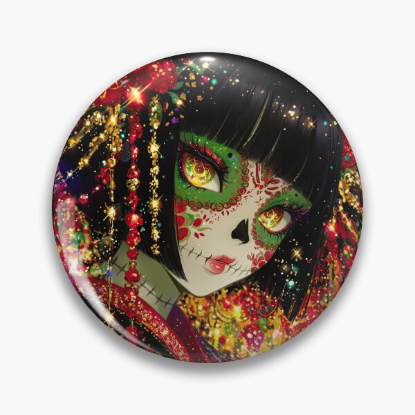Item preview, Sugar Geisha Skull Girl designed and sold by QueenShadowrama.