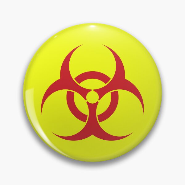 Item preview, universal biohazardous sign in red color designed and sold by ak7sailor.