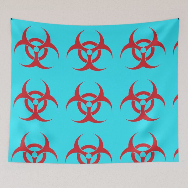Item preview, universal biohazardous sign in red color designed and sold by ak7sailor.