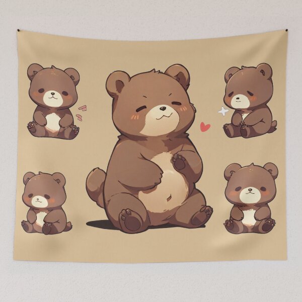 Item preview, Brown bear sticker designed and sold by KiraChie.