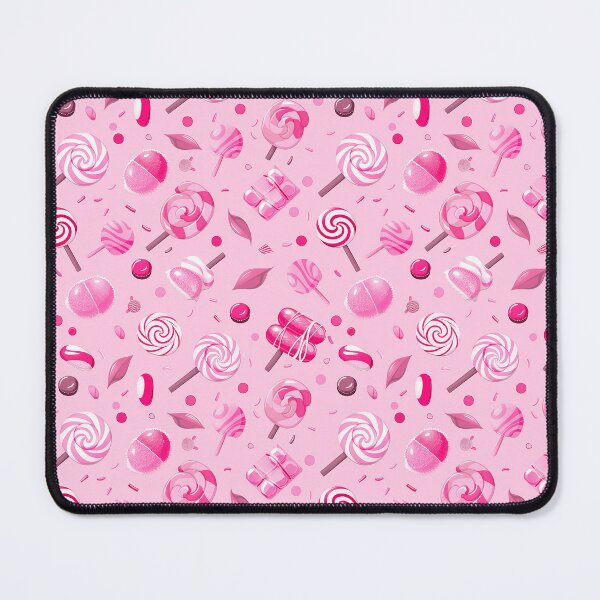 Item preview, pattern with candies, lollipops, blue background, retro colors designed and sold by fuzzyfox.
