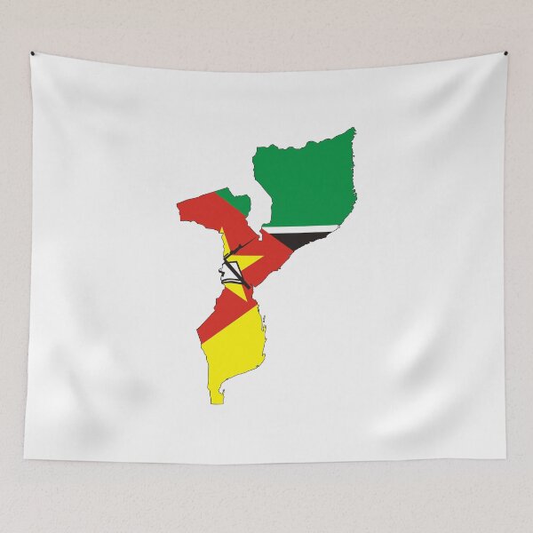 Item preview, mozambique flag map designed and sold by tony4urban.