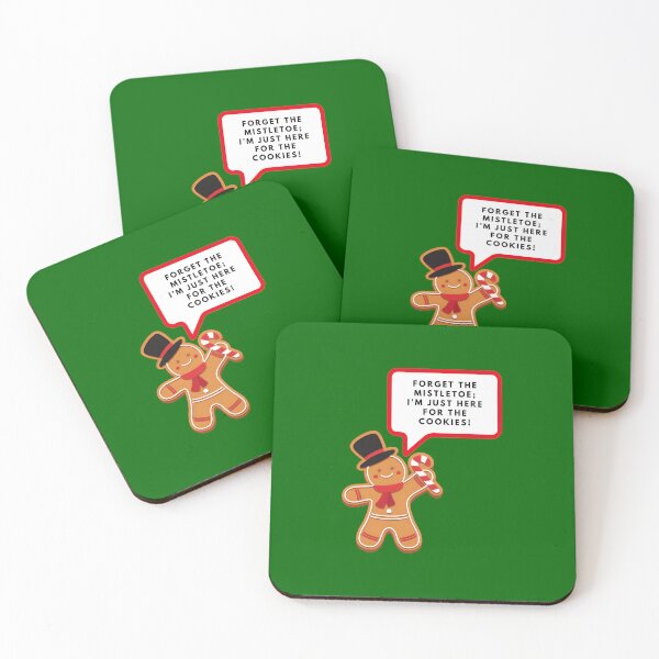 Item preview, Forget the mistletoe, I’m just here for the cookies, Merry Christmas, funny print designed and sold by artdragongift 15.
