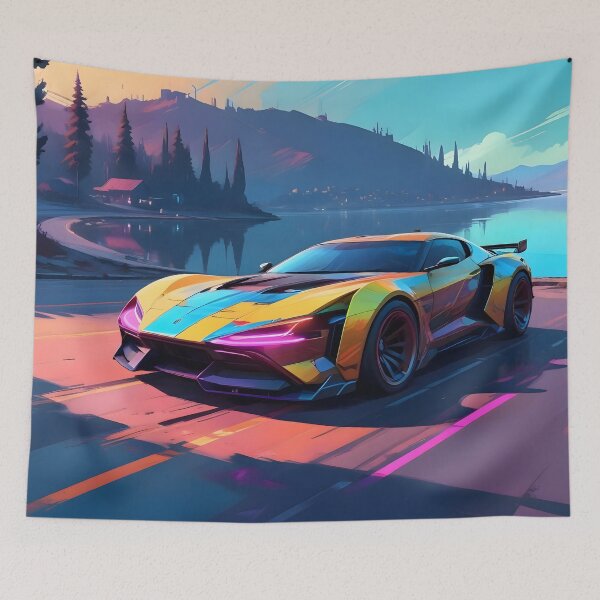 Artikelvorschau, Cyberpunk-Hypercar am See entworfen und verkauft von papi1998.